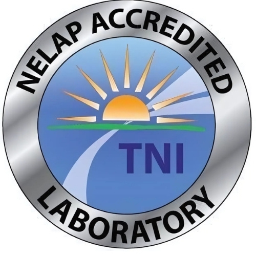 NELAP Accredited Laboratory (TNI), NJ Lab ID 20045